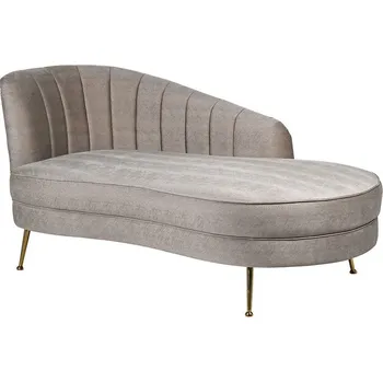 Pohovka Luxusní šedá lenoška Alventa s potiskem zvířecí kůže 170cm