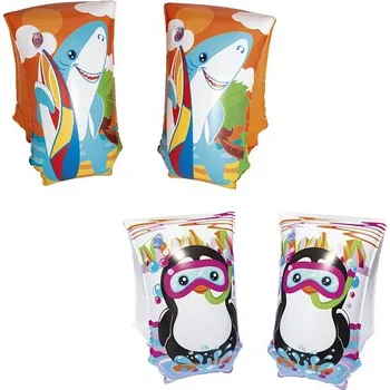 Rukávek na plavání Nafukovací rukávky - Aquatic žralok, tučňák, 30x15cm