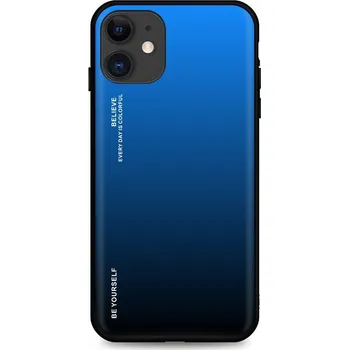 Pouzdro na mobilní telefon Kryt iPhone 11 pevný duhový modrý (obal neboli pouzdro na iPhone 11)