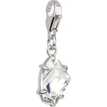Stříbrný přívěsek s krystaly bílý 34815.1