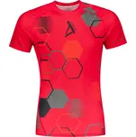 Pánské funkční kompresní tričko s krátkým rukávem premium ALTISPORT VOJ/ALM037TR04 ČERVENÁ XL