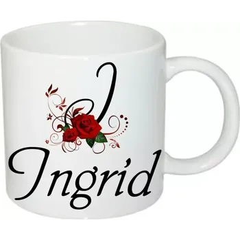 Ingrid hrnek se jménem (hrneček s dámským jménem )