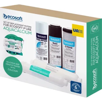 Filtrace vody Ecosoft Sada náhradních filtračních vložek pro reverzní osmózu PURE AquaCalcium MINT