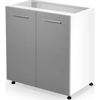 Šatní skříň Halmar Dolní skříňka dvoudvéřová Vento D80-82, šedá