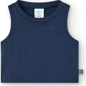 Dívčí tílko Letní tílko , tmavě modré barvy, žebrování, holka, Boboli Velikosti: 152