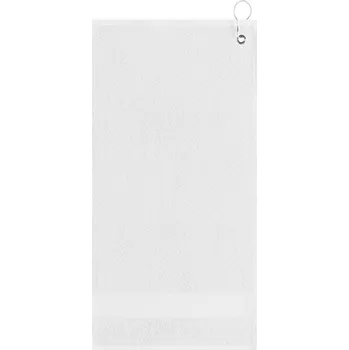 Ručník L-Merch Golfový ručník s klipem 55x30 NT9165 White 55 x 30 cm