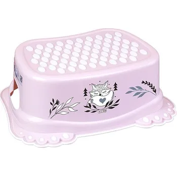 Stolička Taburetka 40x29,v.14cm, LIŠKA růžová, plast