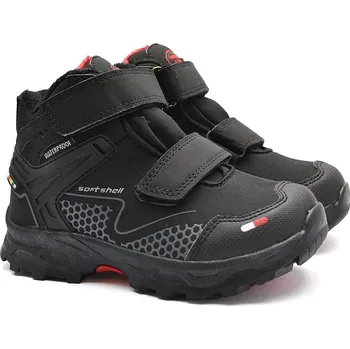 Chlapecká zimní obuv Zimní softshelové boty American Club 811/23 černočervené Velikost: 28