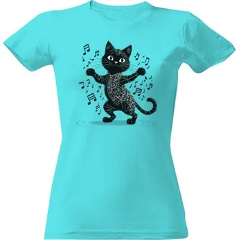 Dámské tričko Tričko s potiskem Kočičí tanec dámské