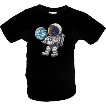 Pánské tričko Tričko s potiskem Astronaut se zemí dětské