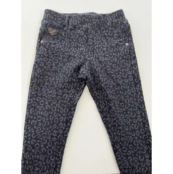 Dívčí kalhoty Kalhoty úzké, černo - šedá barva, Boboli Velikosti: 104