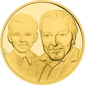 Česká mincovna - Zlatá půluncová medaile Karel Gott - 15.56 g