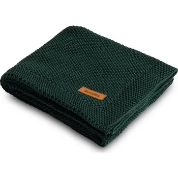 Sensillo Dětská pletená deka 100 x 80 cm, tmavě zelená