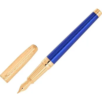 Kancelář S.T. DUPONT - Line D ETERNITY DRAGON Royal Blue L - Plnící pero