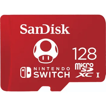 Paměťová karta SanDisk Nintendo Switch/micro SDXC/128GB/100MBps/UHS-I U3 / Class 10