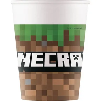Balónek Procos Papírové kelímky Minecraft 8 ks