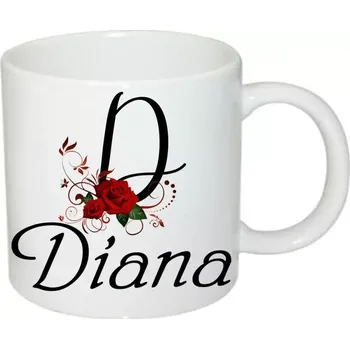 Diana hrnek se jménem (hrneček s dámským jménem )