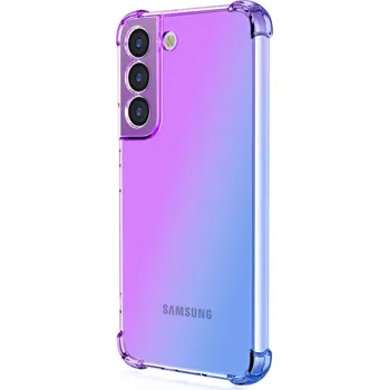 Pouzdro na mobilní telefon Kryt Samsung S23 Shock duhový fialovo-modrý (obal neboli pouzdro na Samsung S23)