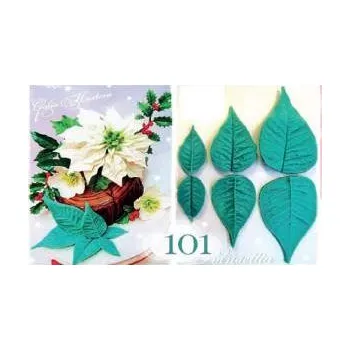 Silikonová forma žilkovač vánoční hvězda - Galias Moulds