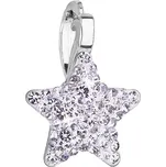 Stříbrný přívěsek s Preciosa krystaly fialová hvězdička 34259.3 violet