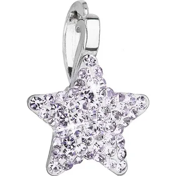 Přívěsek Stříbrný přívěsek s Preciosa krystaly fialová hvězdička 34259.3 violet