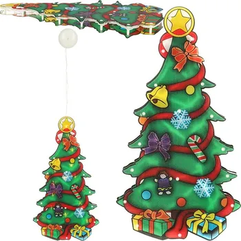 Vánoční dekorace LED závěsná dekorace – Vánoční stromek 45 cm