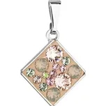 Přívěsek bižuterie se Swarovski krystaly oranžový kosočtverec 54020.3
