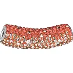 Stříbrný přívěsek s krystaly Swarovski oranžová trubička 34132.4