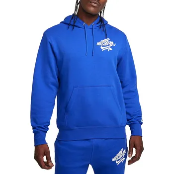 Pánská mikina Mikina s kapucí Nike M NK CLUB BB PO HOODIE NVLTY fz0903-480 Velikost L