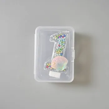 Dortová svíčka Dortisimo Svíčka s perlami a mušlí Oceán číslo 1