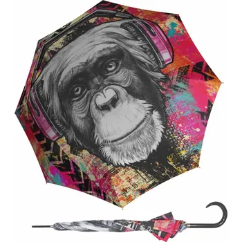 Deštník Doppler Modern Art Monkey- holový vystřelovací deštník