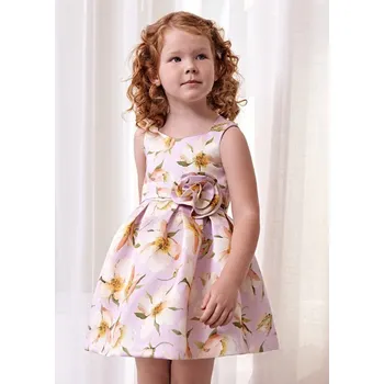 Dívčí šaty Abel&Lula Luxusní společenské šaty lila barvy s květy, pro dívky,Abel&Lula Velikosti: 128