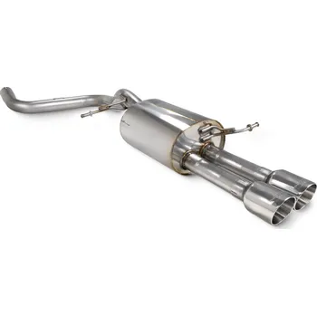 Zadní tlumič Scorpion pro Ford Fiesta Ecoboost 1,0T (se standard nárazníkem) Daytona stříbrná