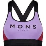 merino podprsenka MONS ROYALE STELLA X-BACK BRA WMNS lupin / cherry Velikost: S