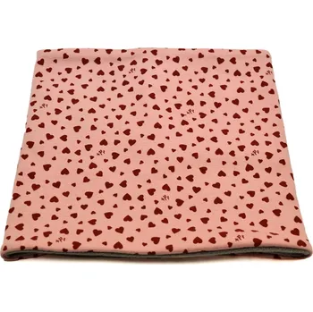 Nákrčník Nákrčník - Tunel podšitý flísem RDX 0614 Srdíčka Barva: sv. růžová, Velikost: 2 (1-3 roky)