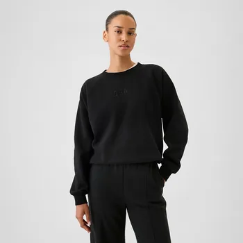 Pánská mikina Mikina GAP Pullover Crew Black Logo XS