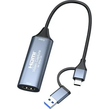 Video kabel PremiumCord HDMI capture/grabber pro záznam Video/Audio signálu do počítače s konektorem USB3.0 a USB-C