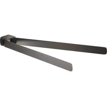 Věšák Gedy PIRENEI dvojitý držák ručníků otočný 350mm, gun metal