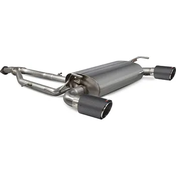 Polosystém (Y-piece back) Scorpion pro Nissan 370Z bez GPF Ascari stříbrná