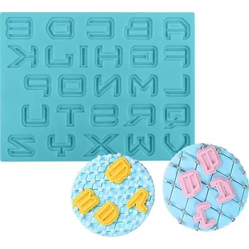 Silikonová formička abeceda scifi 11,5x15 cm - Cakesicq
