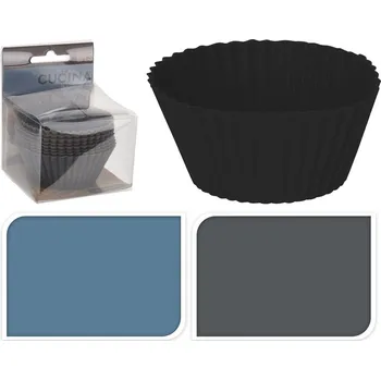 košíček d70x30mm, 8ks, MUFFINY, barvy 2022, silikon