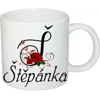 Štěpánka hrnek se jménem (hrneček s dámským jménem )