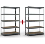 Policový regál 1+1 ZDARMA, 1966x1200x600 mm, nosnost 280kg