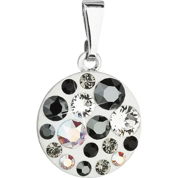 Přívěsek Přívěsek bižuterie se Swarovski krystaly šedý kulatý 54023.3 grey