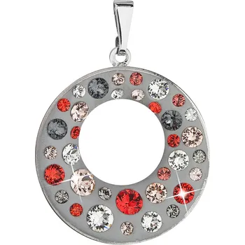 Přívěsek Přívěsek bižuterie se Swarovski krystaly oranžový kulatý 54026.3