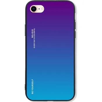 Pouzdro na mobilní telefon Kryt iPhone SE 2020 pevný duhový purpurový (obal neboli pouzdro na iPhone SE 2020)