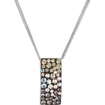 Stříbrný náhrdelník se Swarovski krystaly mix barev měsíční obdélník 32074.3 moonlight