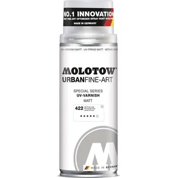 Barva ve spreji Fixační lak ve spreji MOLOTOW Fine Art Varnish 400ml, UV čirý matný