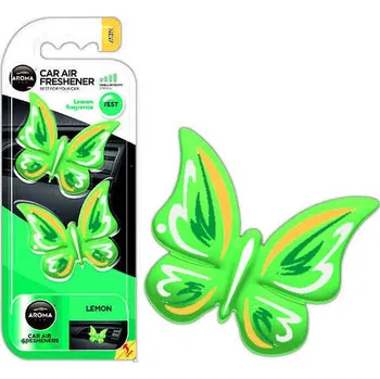 Vůně do auta Osvěžovače vzduchu AROMA FANCY SHAPES BUTTERFLY Lemon