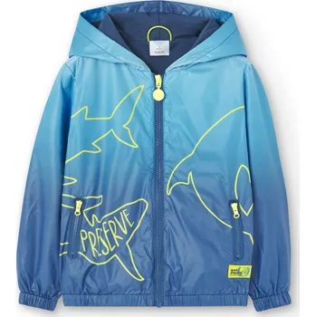 Chlapecká bunda Sportovní bunda modrá, kapuce, kluk, Boboli Velikosti: 104